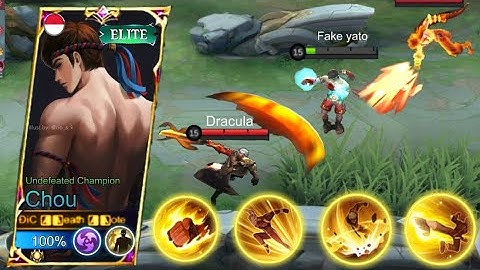 WTF Damage!!! | Top Global 1 Chou Best Build & Rotation For Solo Rank Push #Mlbb #Solorank