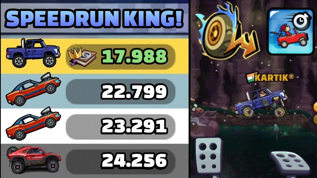 DOWNHILL SPEEDRUN WITH SUPERDIESEL!! 🤩🔥 IN COMMUNITY SHOWCASE - Hill Climb Racing 2