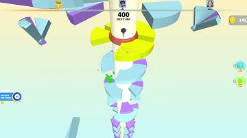 Helix Jump 🕹️ level 3#gaming #gameplay