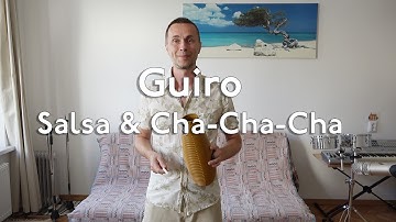 How to play on Guiro - hand technique in Cha-Cha-Cha и Salsa styles