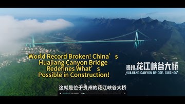 World Record Broken! China’s Huajiang Canyon Bridge Redefines What’s Possible in Construction!