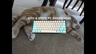 ✈️ Nico & Steph Bakeneko60 (PC) Sound Test - A Perfect Travel Keeb (Cherry MX Reds, Alu Plate, GMK)