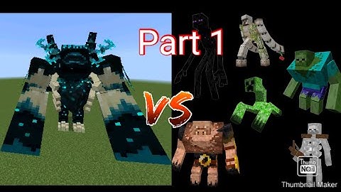 Mutant Warden Vs Mutant Creature - Part 1 - (Minecraft Bedrock)
