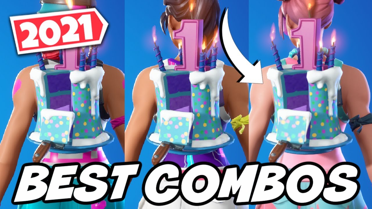 THE BEST COMBOS FOR BIRTHDAY CAKE BACKBLING (2021 UPDATED)(BIRTHDAY REWARDS)! - Fortnite