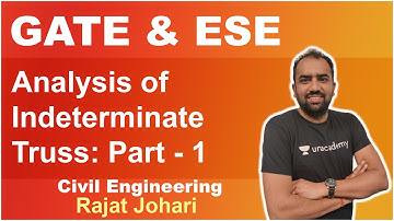 Analysis of Indeterminate Truss: Part-1 | Civil | Rajat Johari