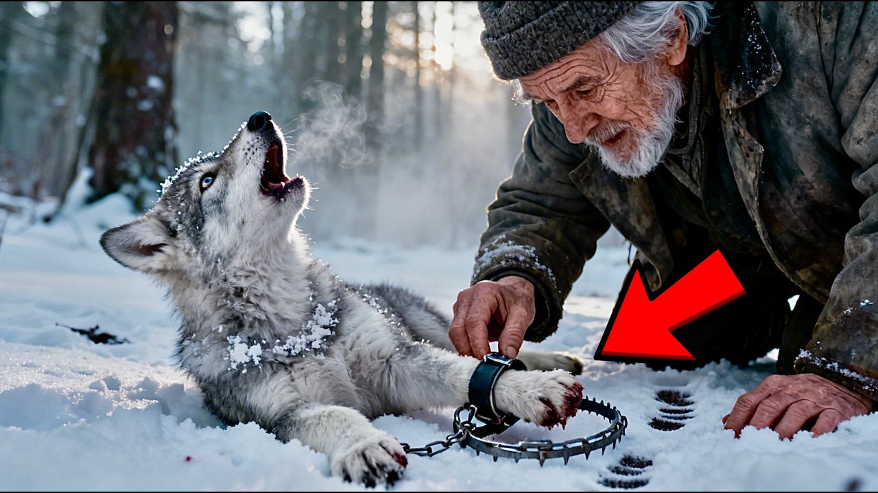 ОДИНОКИЙ ЕГЕРЬ НАШЕЛ В КАПКАНЕ ВОЛЧОНКА: НО ТО, ЧТО СДЕЛАЛ МАЛЫШ, ЗАСТАВИЛО МУЖЧИНУ ЗАПЛАКАТЬ!