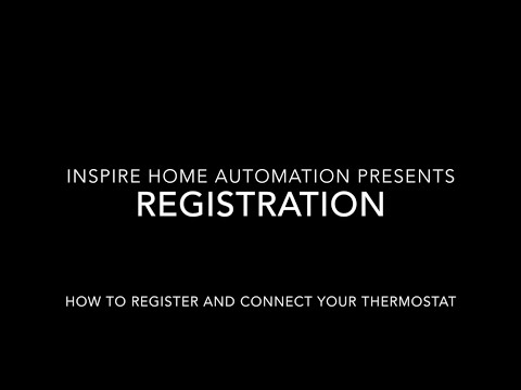 Inspire Home Automation: Registering your Thermostat