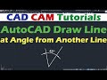 AutoCAD Draw Line at Angle from Another Line