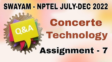 #assignment -7 | Week-7 | Advanced Concrete Technology  NPTEL I July-Dec 2022