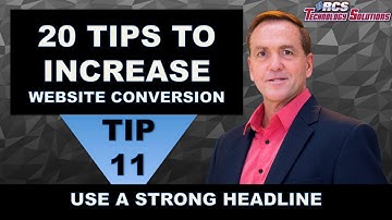 Website Conversion, Tip #11 Use a Strong Headline
