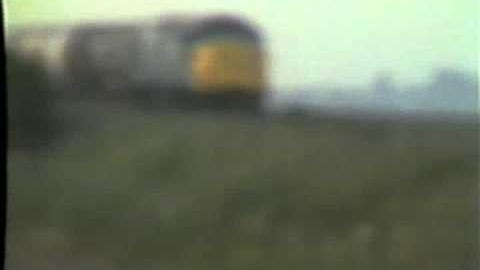 BR blue class 37 at Sreatham Crossing in 1986