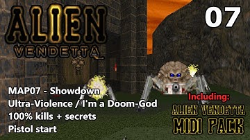 Doom II: Alien Vendetta - MAP07 (Showdown) - Ultra-Violence / I