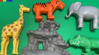 Lots of Zoo Animal Toys Video for Toddlers, Children