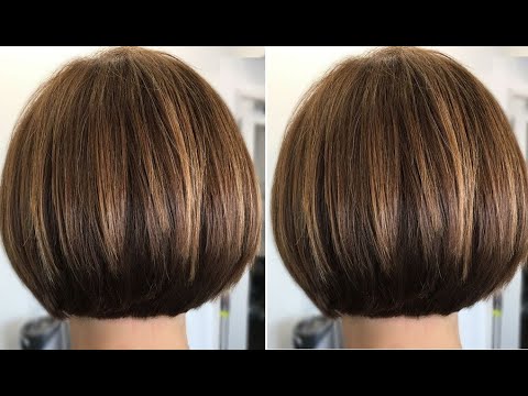 This graduated bob cut is very versatile style, than can be worn in a ... |  TikTok