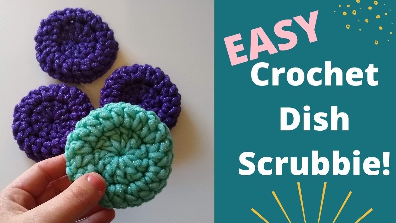 Crochet Kitchen Scrubby Pattern: Quick and easy pattern for beginners!