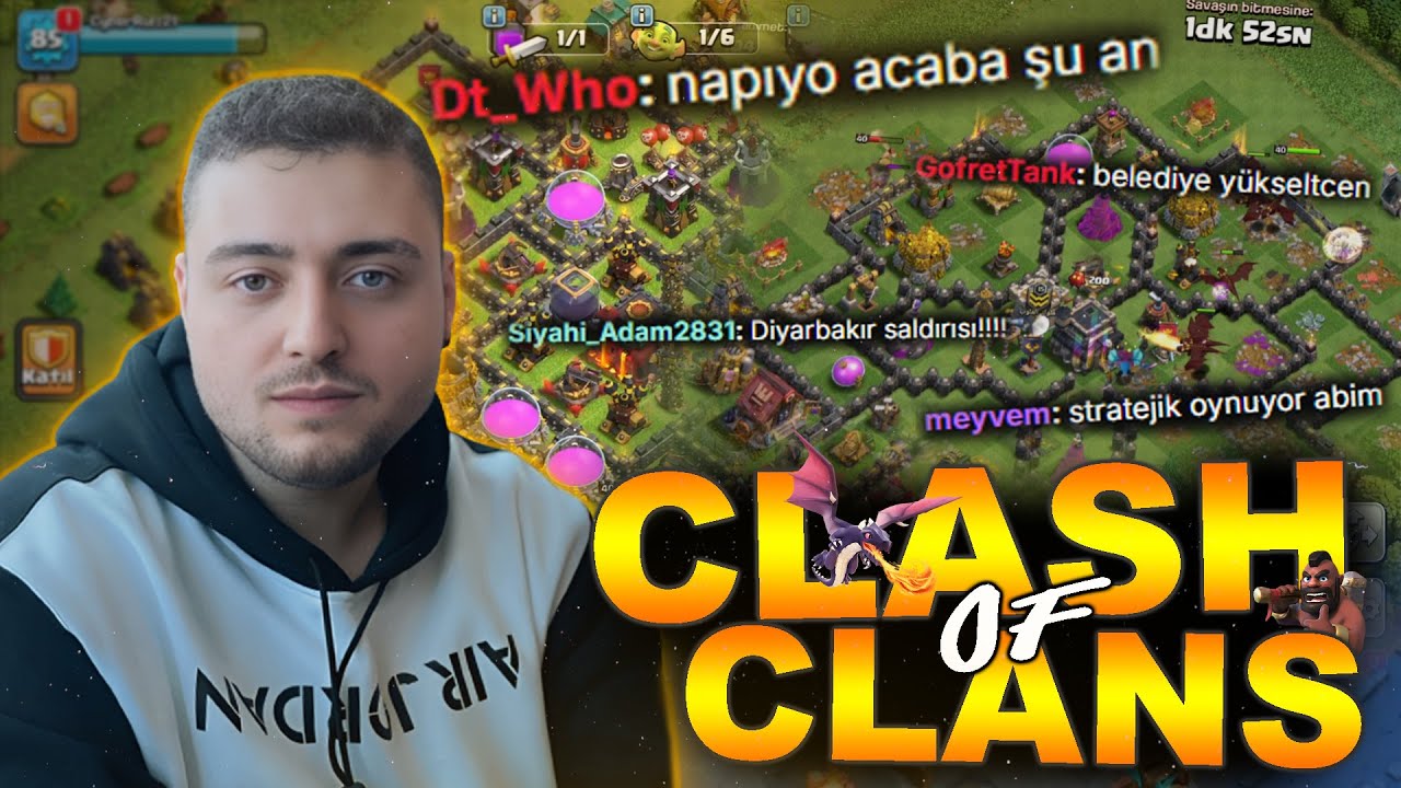 CyberRulzTv - İZLEYİCİLERLE CLASH OF CLANS OYNUYOR!! #1