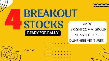 4 Breakout stocks to Buy Now | NMDC | BRIGHTCOM | SHANTI GEAR share Analysis | Best stock to Buy now