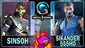 MK1 Sinsoh (TAKEDA) VS Sikander555HD (SUB-ZERO)🥊Mortal Kombat 1🥊4K 60ᶠᵖˢ