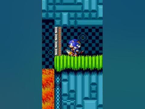 соник бежит от лавы #sonic - YouTube