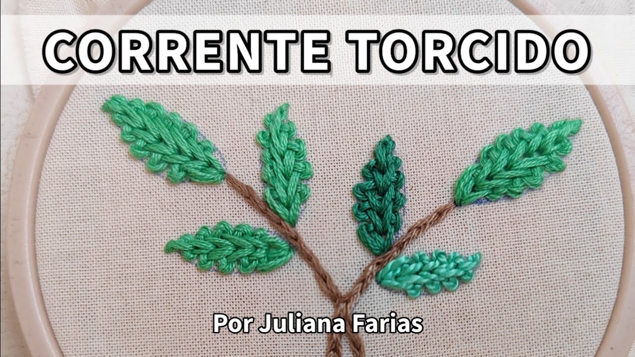 Bordar CORRENTE TORCIDO na folha 