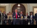 Donald Trump speaks out after third day in fraud case