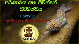 උසස් පෙළ ජීව විද්‍යාව, පරිණාමය සහ ජීවීන්ගේ විවිධත්වය, පළමු කොටස By-Chathurya  Lihinikaduarachchi