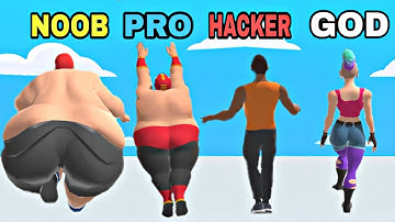 NOOB vs PRO vs HACKER vs GOD in Body Run 3D
