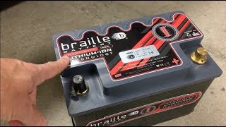 Braille Lithium Ion I48cs Battery Install Ferrari 488 Gtb