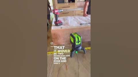 When you can’t reach the ceiling…a laser IS your BFF