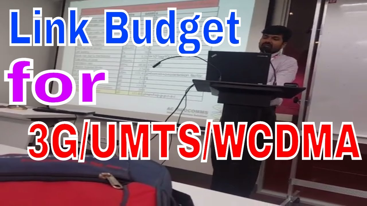 3G/WCDMA/UMTS link Budget,cell radios,Pathloss,Niladri Nihar Nanda