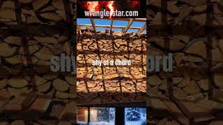 One stack equals almost a cord