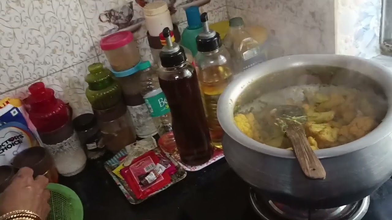Fulkopi aloo tomato 🍅 dhone pata dheem allu diya ranna hoyeche cha 
