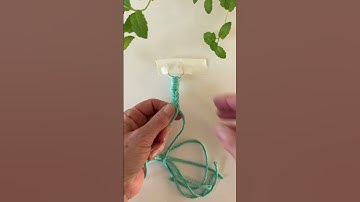 Macrame Braid in a slightly different way! #shorts #macrame