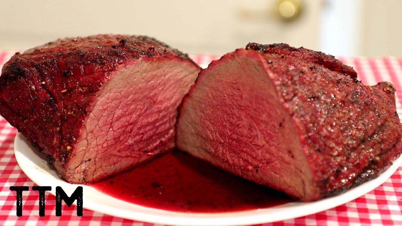 How to a Beef Top Round Roast the Weber Kettle - YouTube