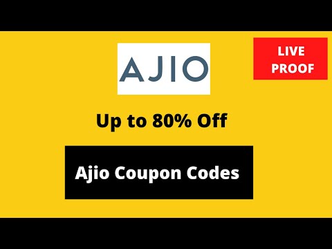 Ajio Coupon Codes | Upto 80% Off Coupon Codes & Promocodes #Ajio #Ajiocoupons