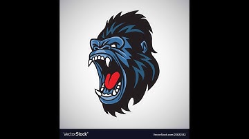 Blue gorilla#Multi layer stencil technique and art#the painter#learn stencil making and cutting