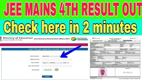 jee mains 4th attempt result 2021 | jee mains 4th attempt result | jee mains 4th jee mains result