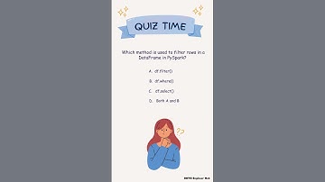 Method to Filter Rows #apachespark #bigdata #pyspark #interviewquestions #dataengineering #quiz