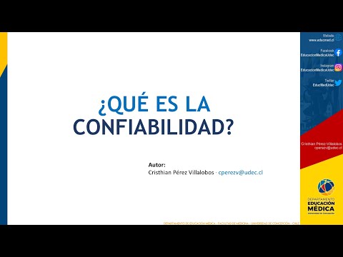 Video: ¿Qué es el ejemplo de confiabilidad?