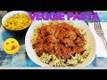 VEGGIE PASTA WITH HONEY CORN AND GARLIC BREAD 😋/COOKING WITH GOLDMOUTH