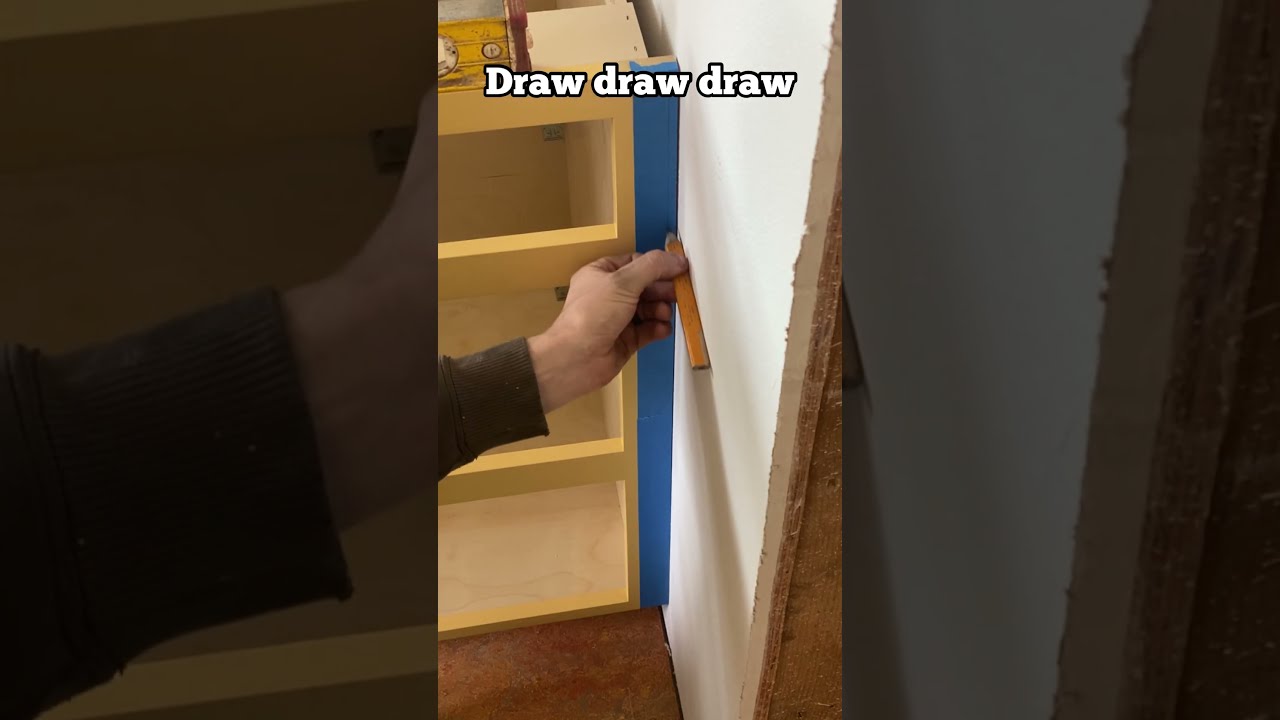 How To Fit Cabinets A Wall Construction Firstcut Skill Scribing