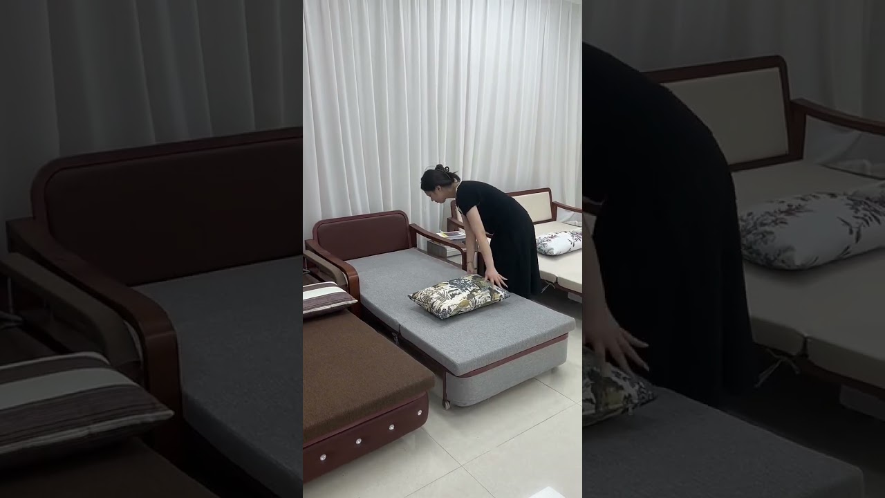 The elegant and durable sofa bed is easy to use 