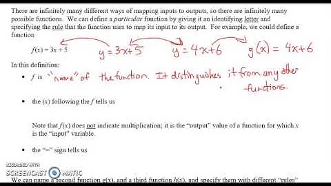 Function Notation (1.2)