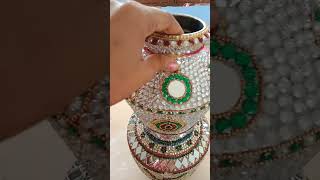 Beautiful Steel Matka Decoration Idea 