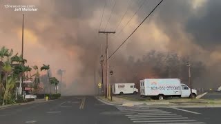 Thousands seek shelter from wildfires in Hawaii