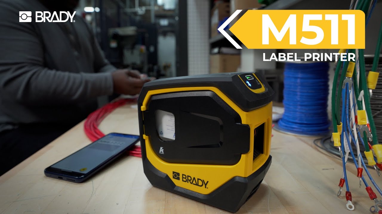 Brady M511 Bluetooth Label Printer | Overview - YouTube