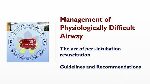 Management of Physiologically Difficult Airway. Faisal Shamim