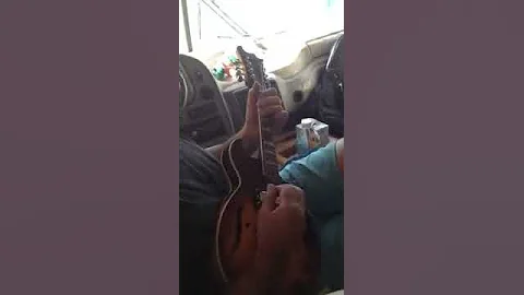 Ray LaBean playing the mandolin