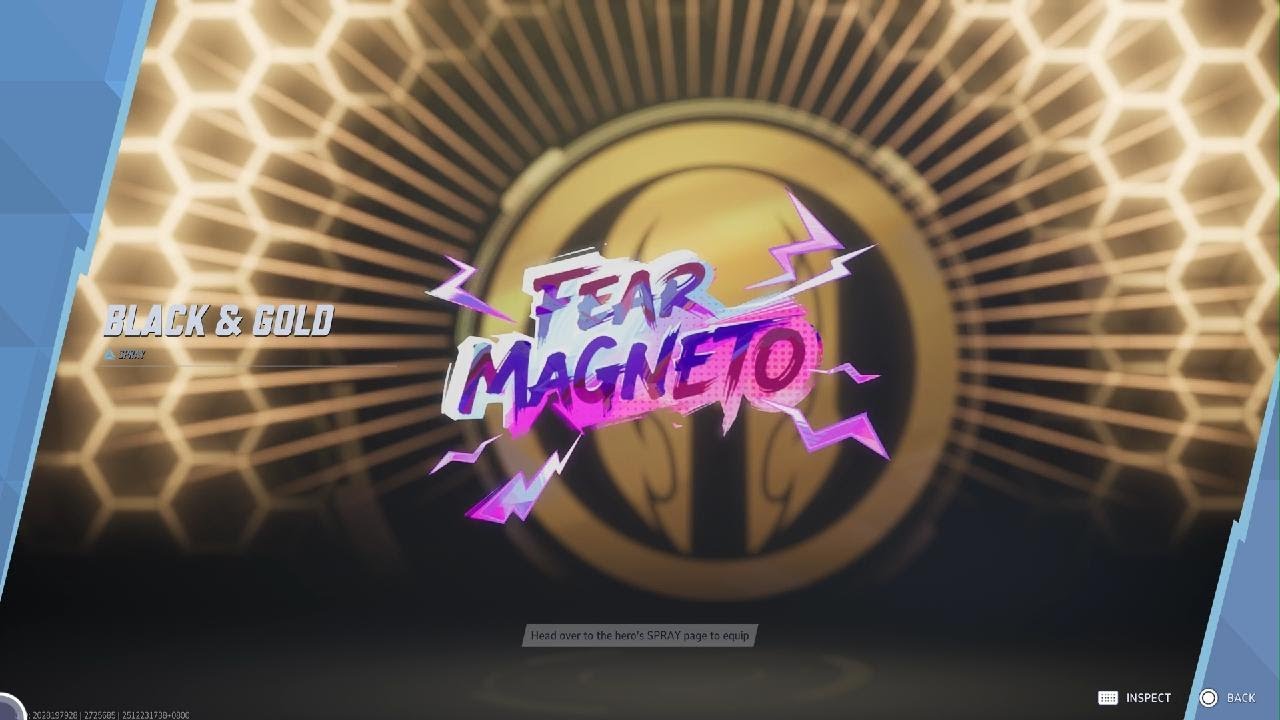 Magneto Spray Rivals Marvel Rivals Magneto Black & Gold Spray Acquired - YouTube