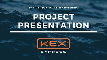 BCS1033 SOFTWARE ENGINEERING - Project Presentation Video